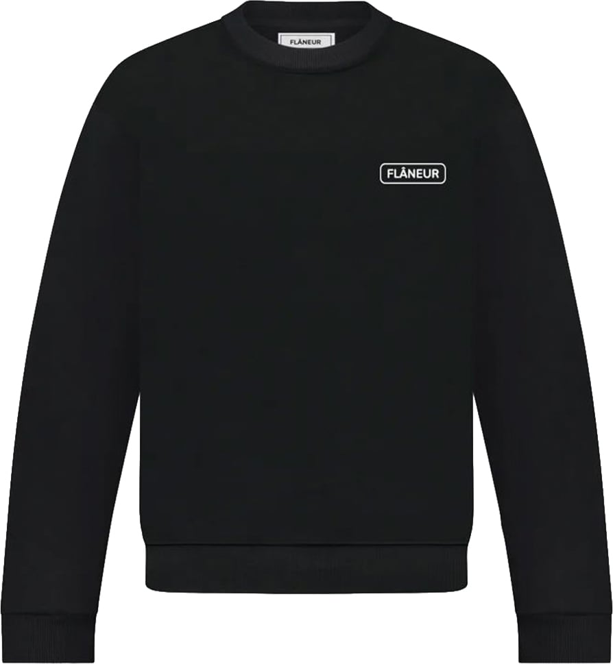 FLÂNEUR Metropolis Sweater | Black Zwart