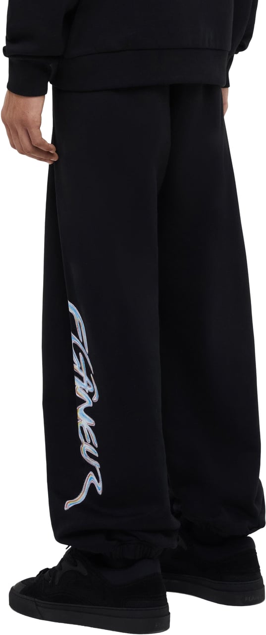 FLÂNEUR Chrome Sweatpants | Black Zwart