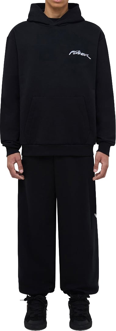 FLÂNEUR Chrome Sweatpants | Black Zwart