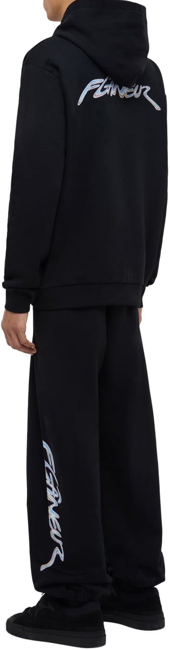 FLÂNEUR Chrome Sweatpants | Black Zwart