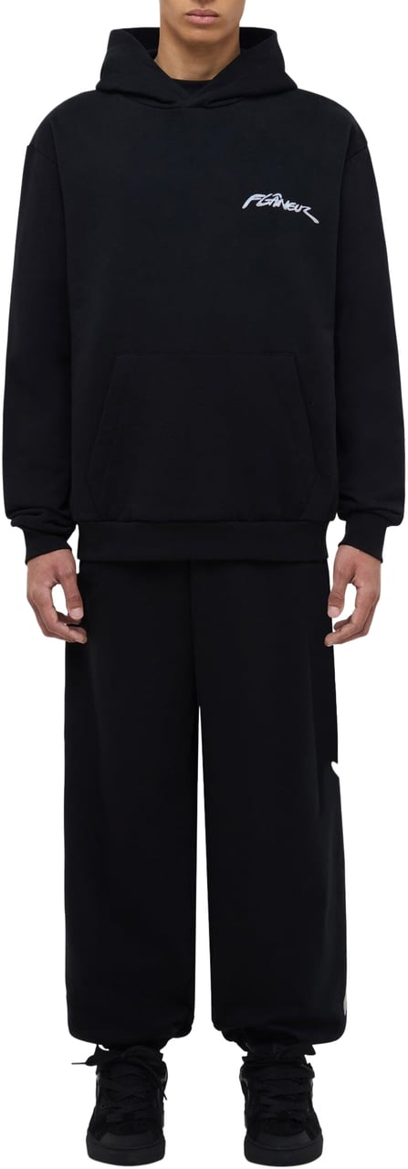 FLÂNEUR Chrome Sweatpants | Black Zwart