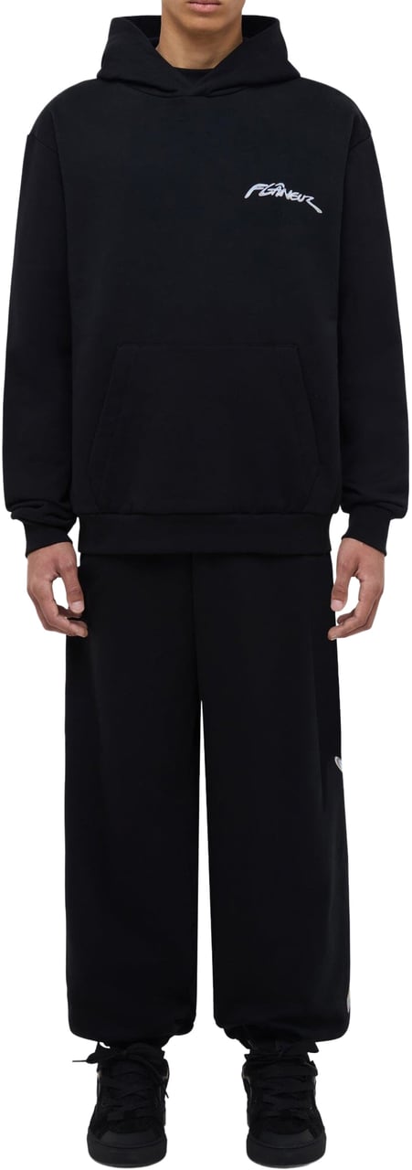 FLÂNEUR Chrome Sweatpants | Black Zwart