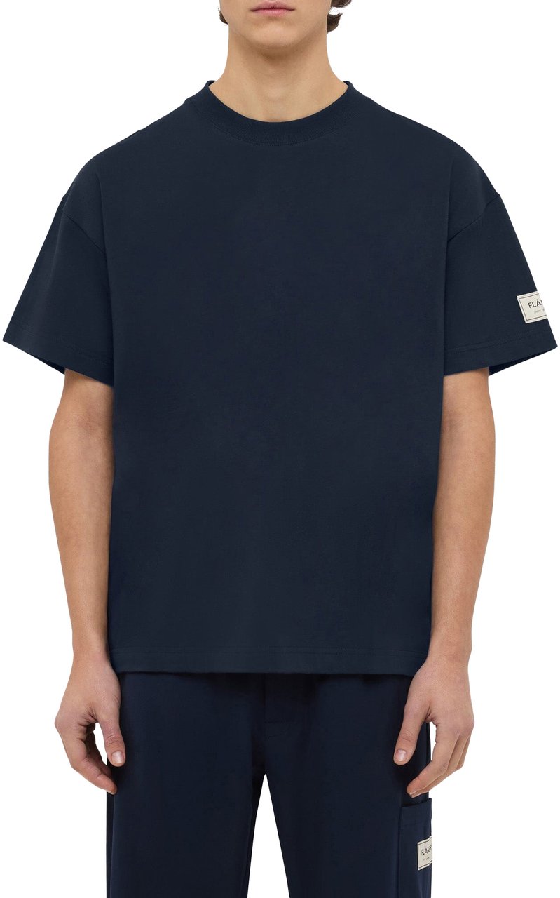 FLÂNEUR Atelier T-Shirt | Navy Blauw