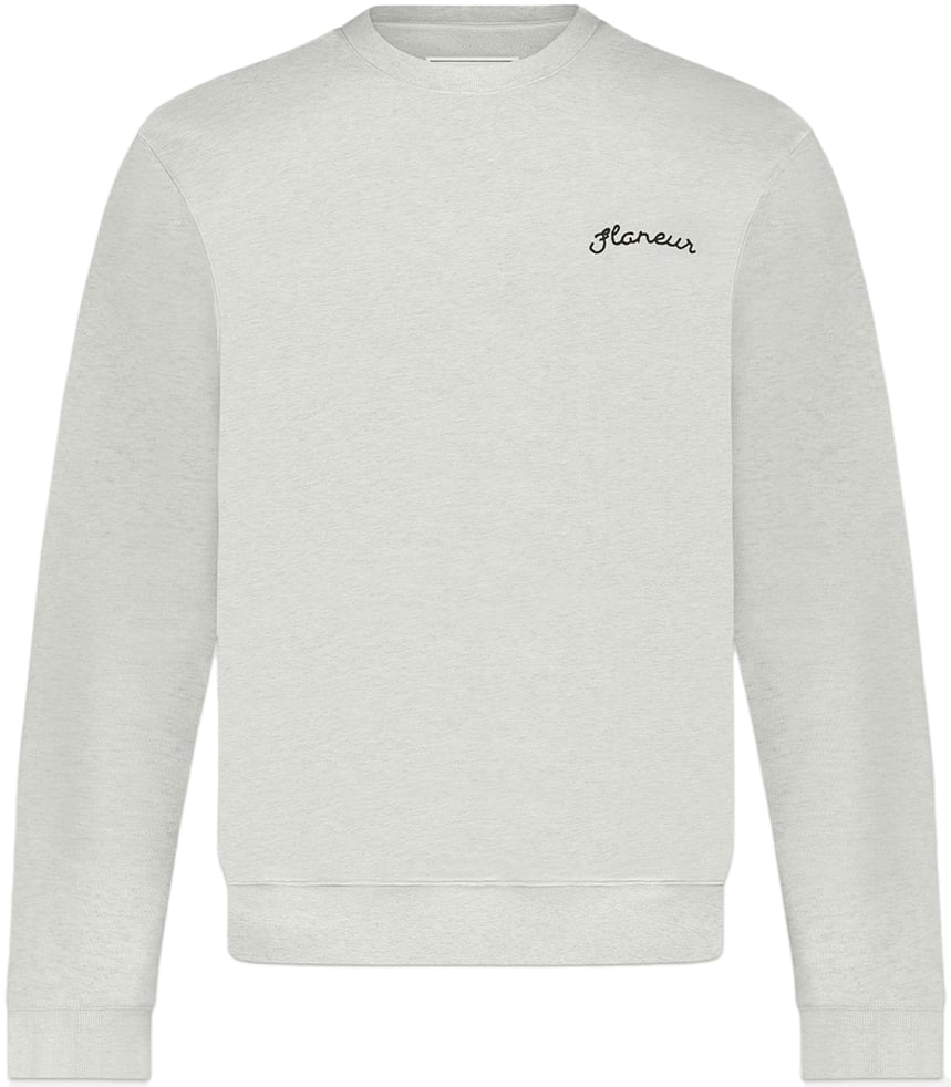 FLÂNEUR Signature Sweater | Heather Grey Grijs