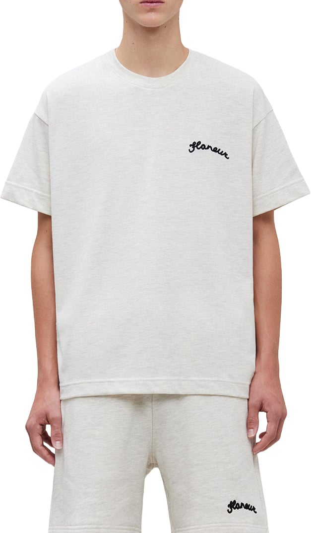 FLÂNEUR Signature T-Shirt | Heather Grey Grijs