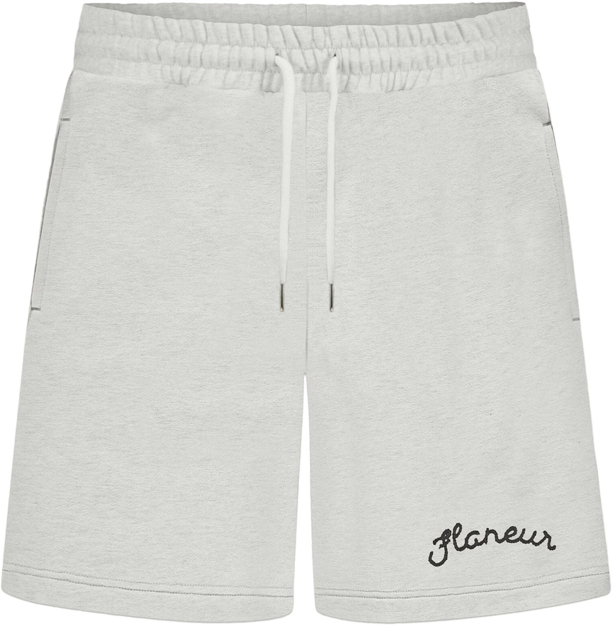 FLÂNEUR Signature Shorts | Heather Cool Grey Grijs