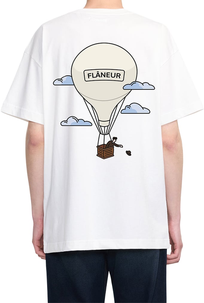 FLÂNEUR Aéronautique T-Shirt | White Wit