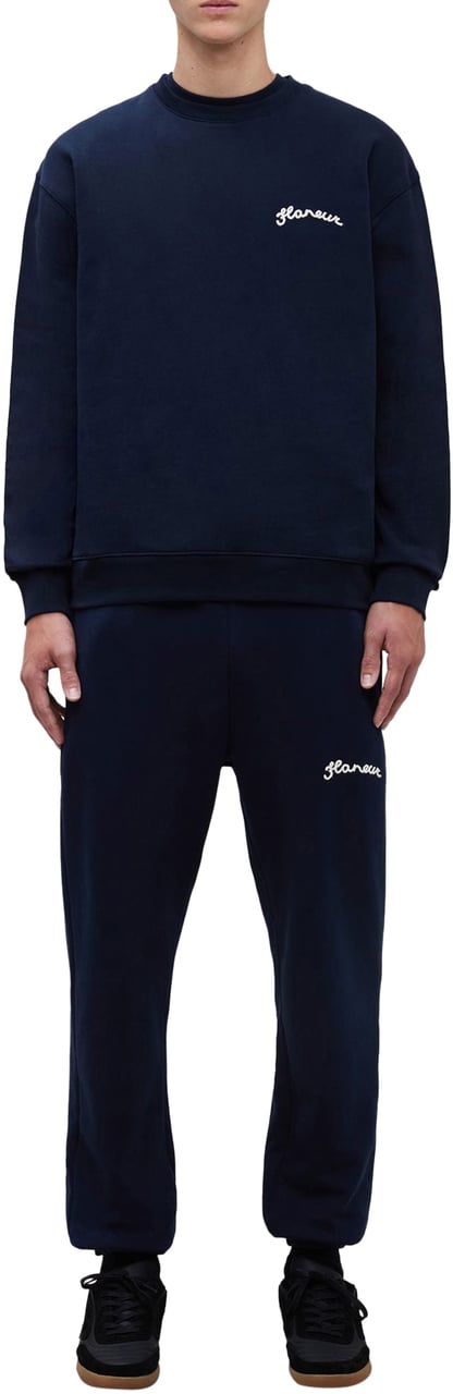 FLÂNEUR Signature Sweatpants | Navy Blauw