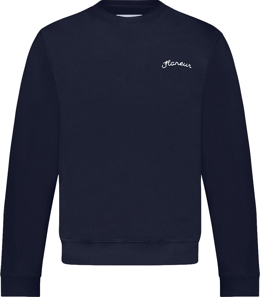 FLÂNEUR Signature Sweater | Navy Blauw
