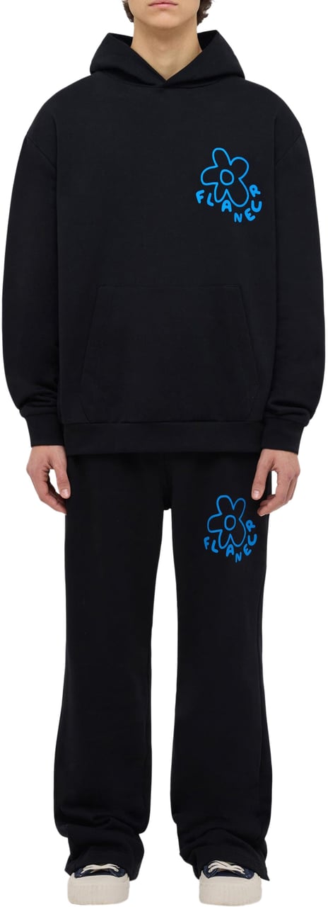 FLÂNEUR Blossom Hoodie | Black Zwart