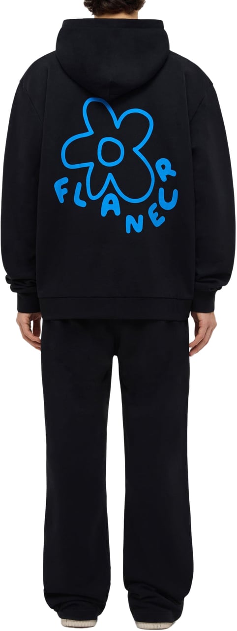 FLÂNEUR Blossom Hoodie | Black Zwart