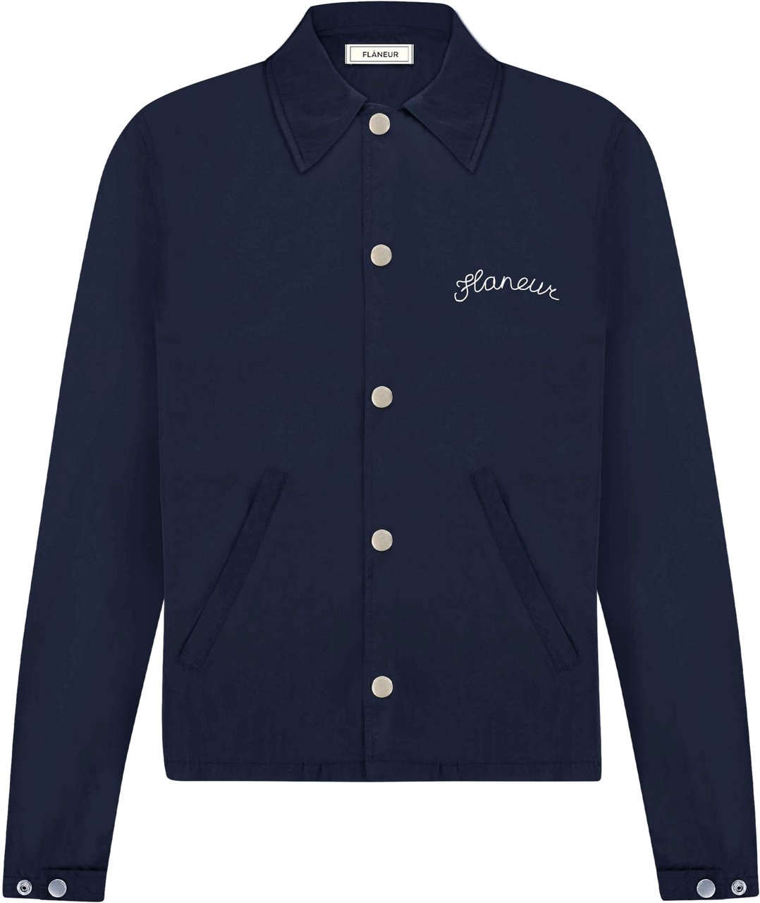 FLÂNEUR Signature Coach Jacket | Navy Blauw