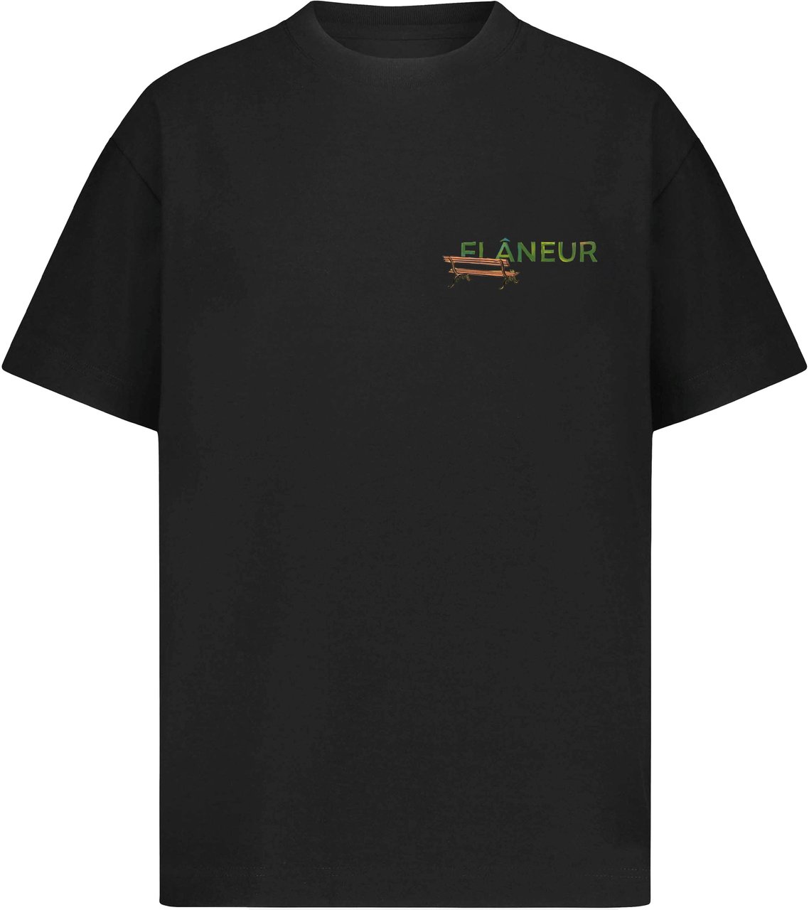 FLÂNEUR Lanterns of Love T-Shirt | Black Zwart