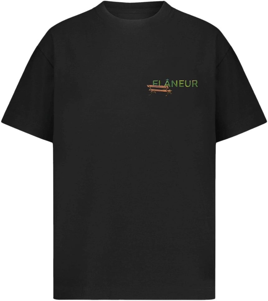 FLÂNEUR Lanterns of Love T-Shirt | Black Zwart