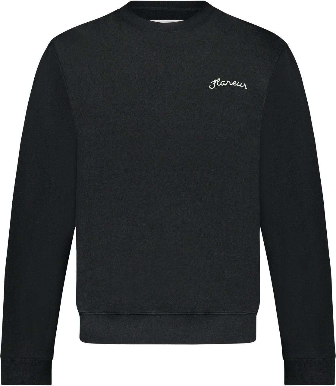 FLÂNEUR Signature Sweater | Black Zwart