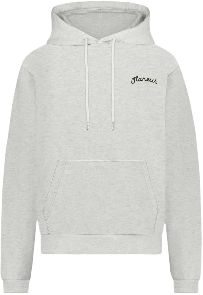FLÂNEUR Signature Hoodie | Heather Cool Grey Grijs