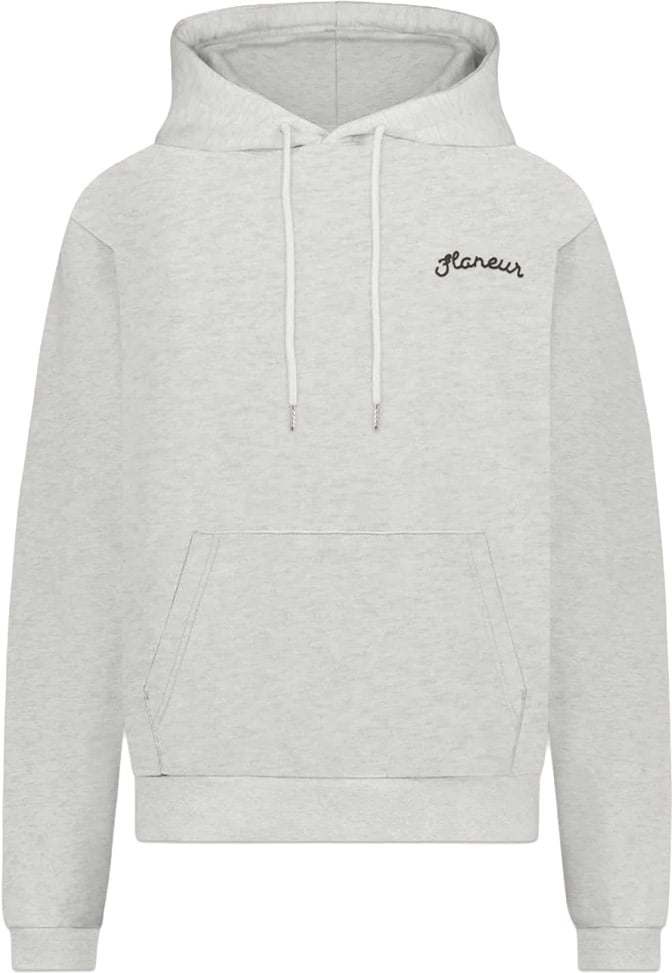 FLÂNEUR Signature Hoodie | Heather Grey Grijs