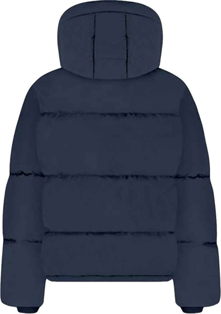 FLÂNEUR Signature Hooded Puffer Jacket | Navy Blauw