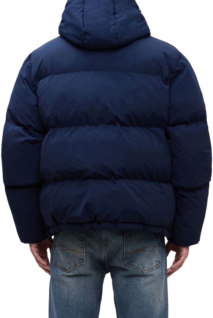 FLÂNEUR Signature Puffer Jacket | Navy Blauw