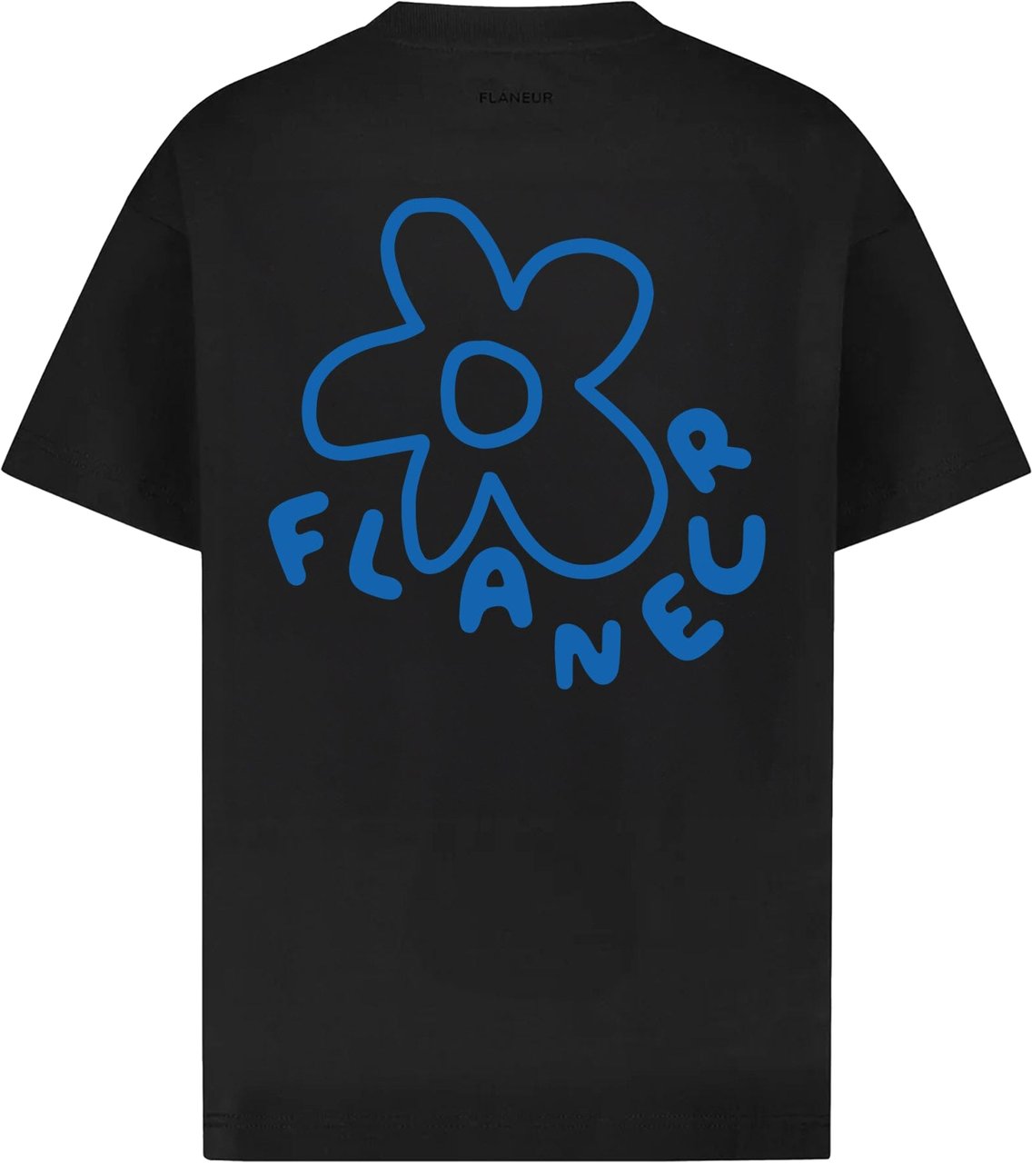 FLÂNEUR Blossom T-Shirt | Black Zwart
