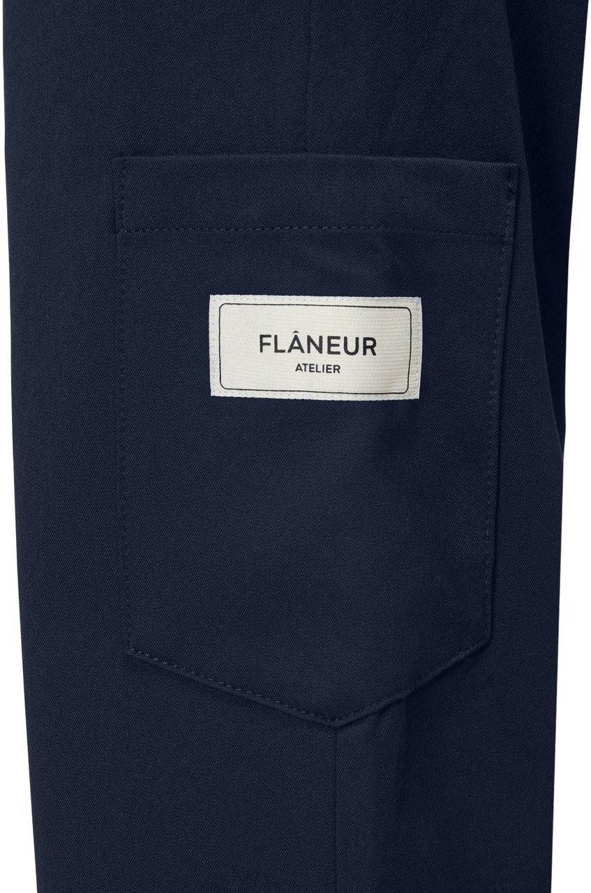 FLÂNEUR Atelier Tailored Trousers | Navy Blauw