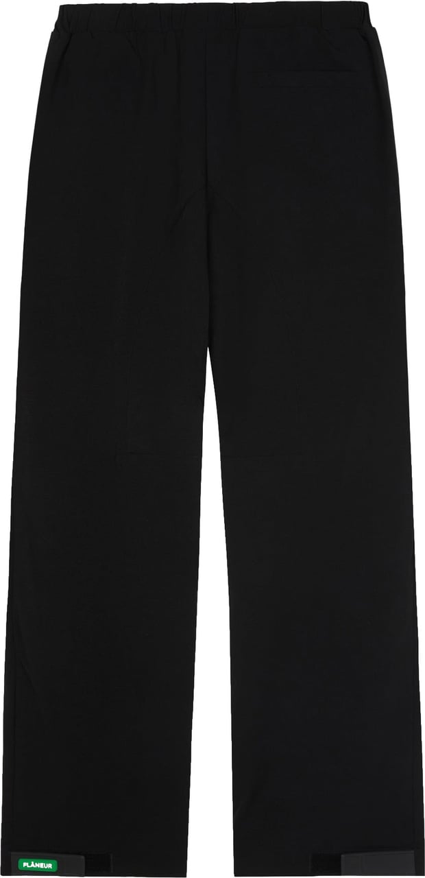 FLÂNEUR Badge Formal Tech Pants | Black Zwart