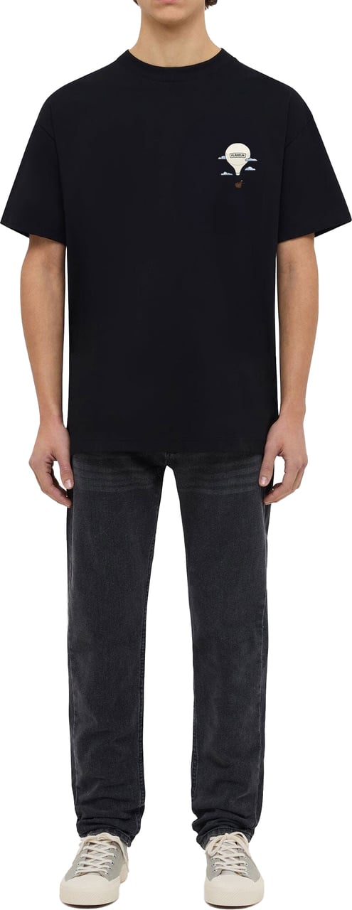 FLÂNEUR Aéronautique T-Shirt | Black Zwart