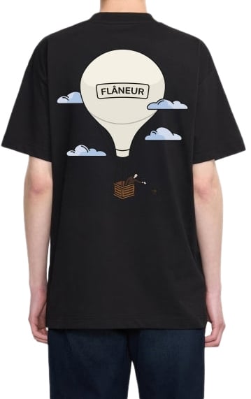 FLÂNEUR Aéronautique T-Shirt | Black Zwart