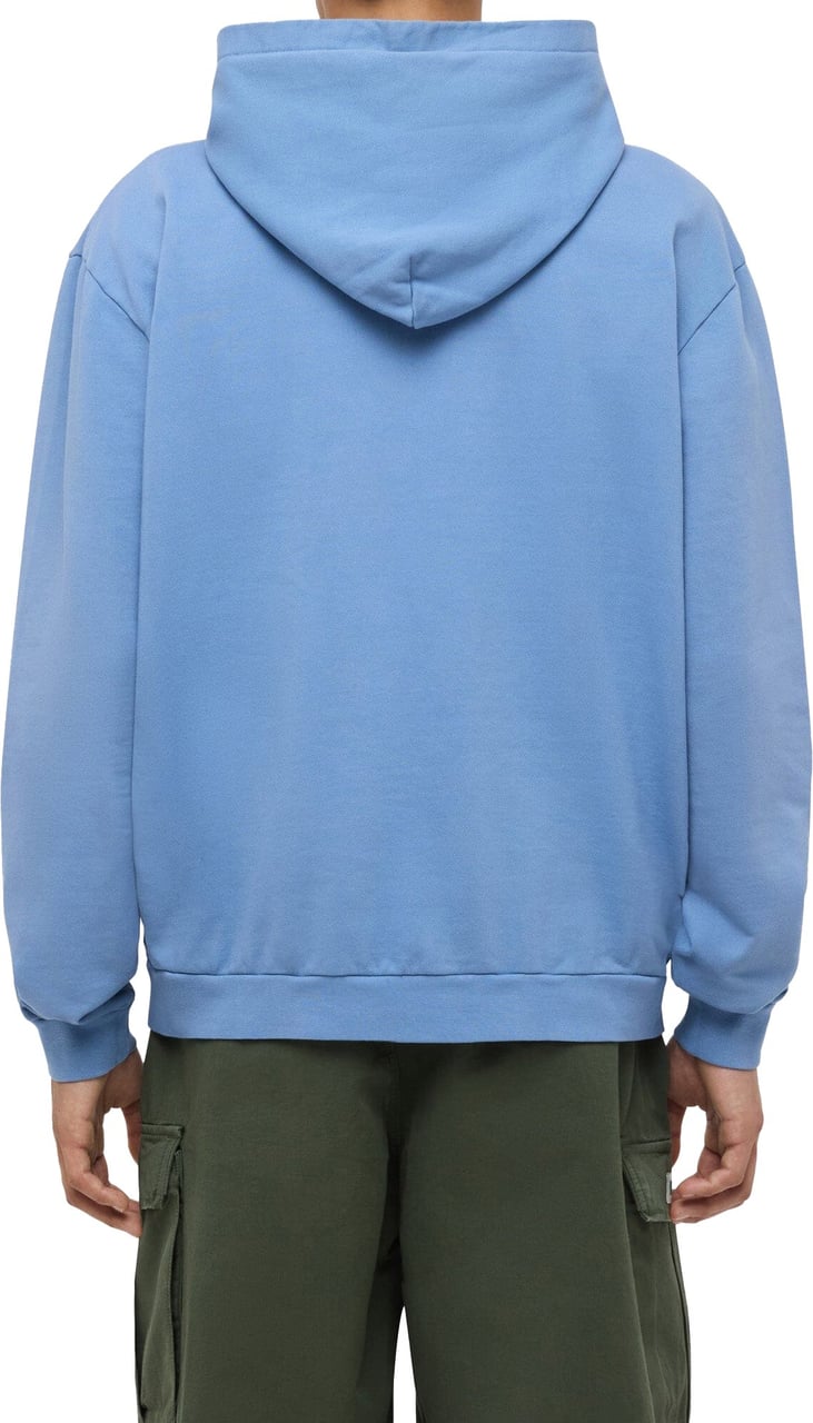 FLÂNEUR Printed Logo Hoodie | Blue Blauw