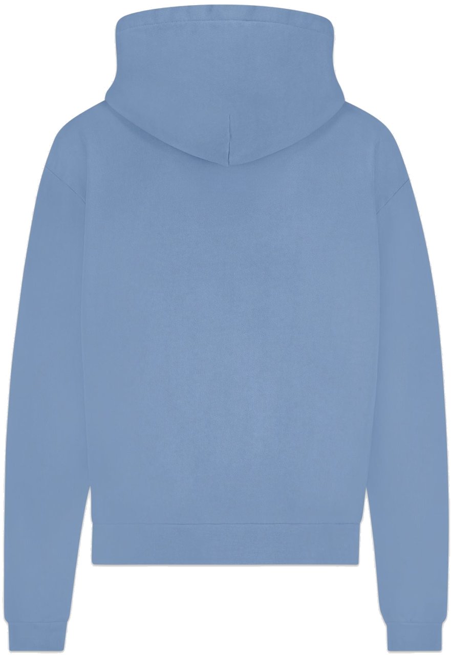 FLÂNEUR Printed Logo Hoodie | Blue Blauw
