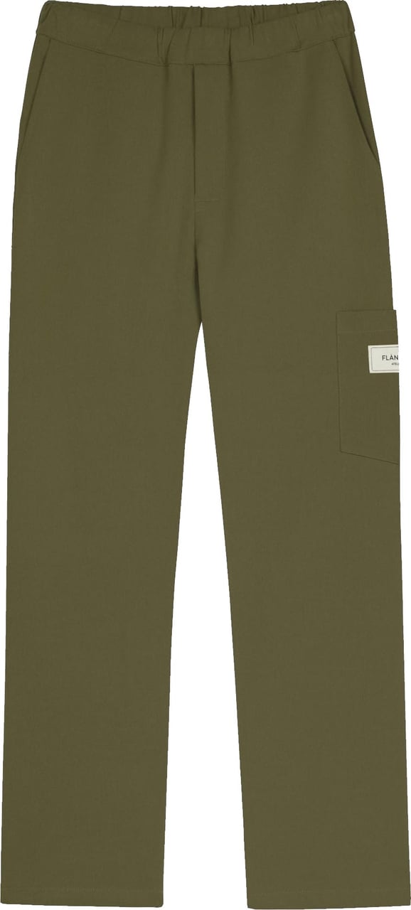 FLÂNEUR Atelier Tailored Trousers | Khaki Groen
