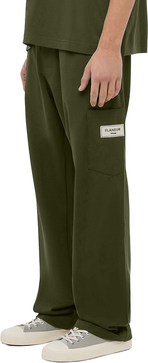 FLÂNEUR Atelier Tailored Trousers | Khaki Groen