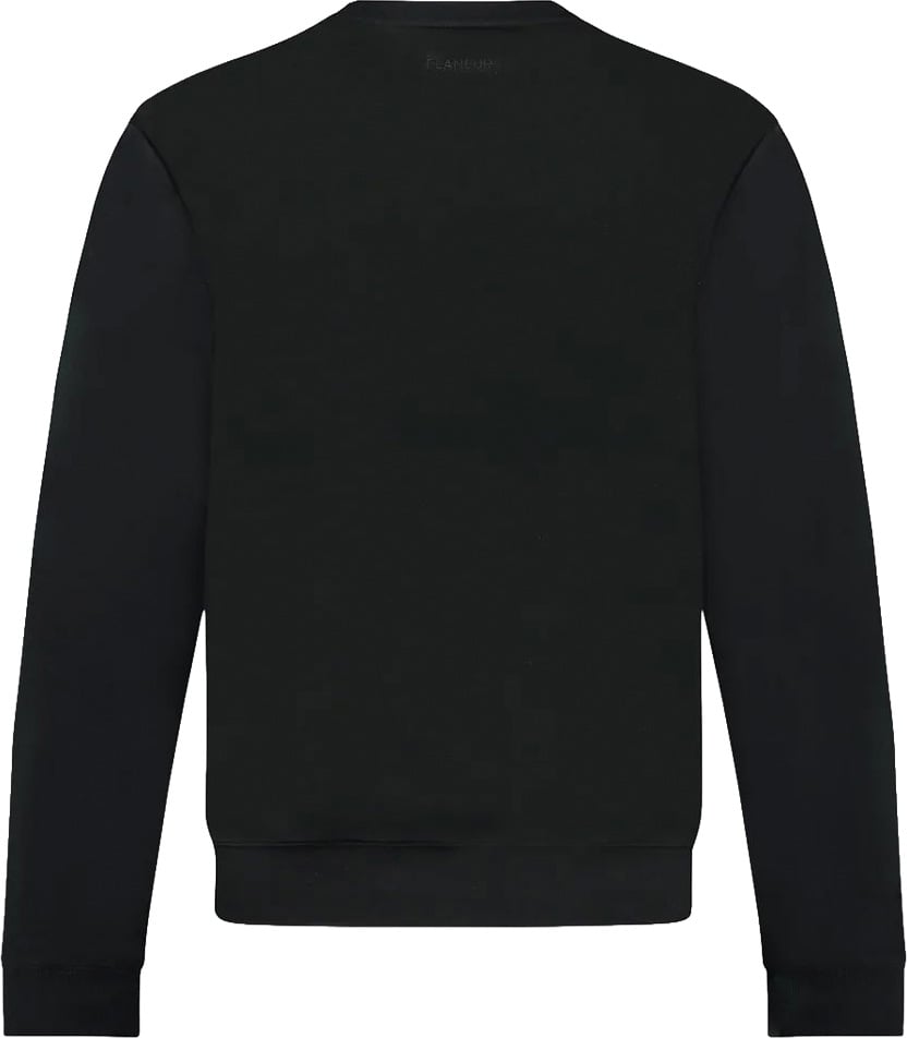 FLÂNEUR Logo Sweater | Black Zwart