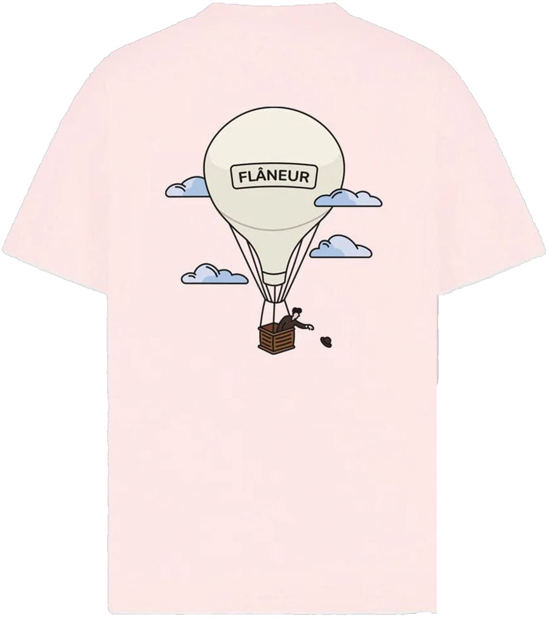FLÂNEUR AÉRONAUTIQUE PRINT T-SHIRT PINK Roze