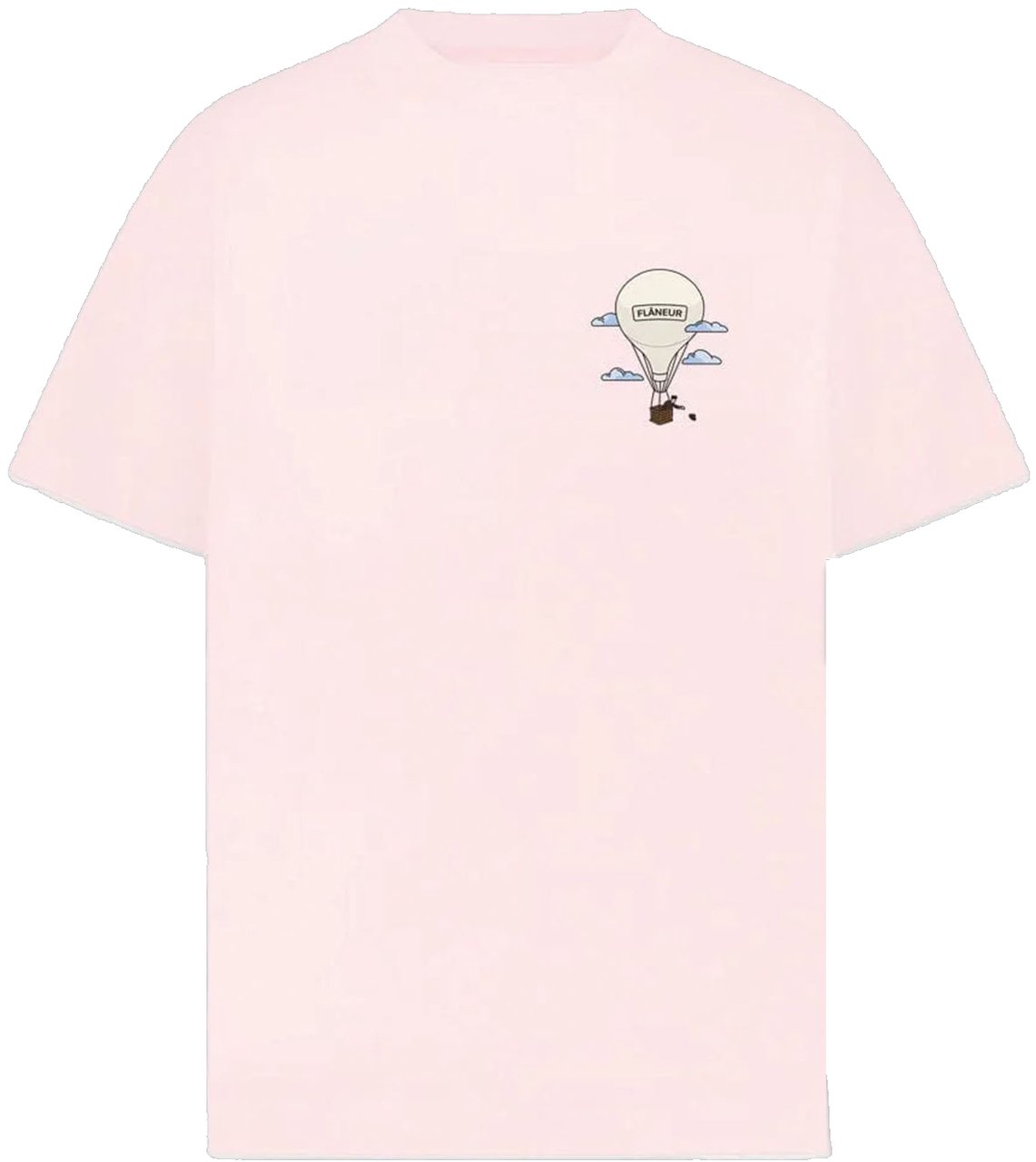 FLÂNEUR AÉRONAUTIQUE PRINT T-SHIRT PINK Roze