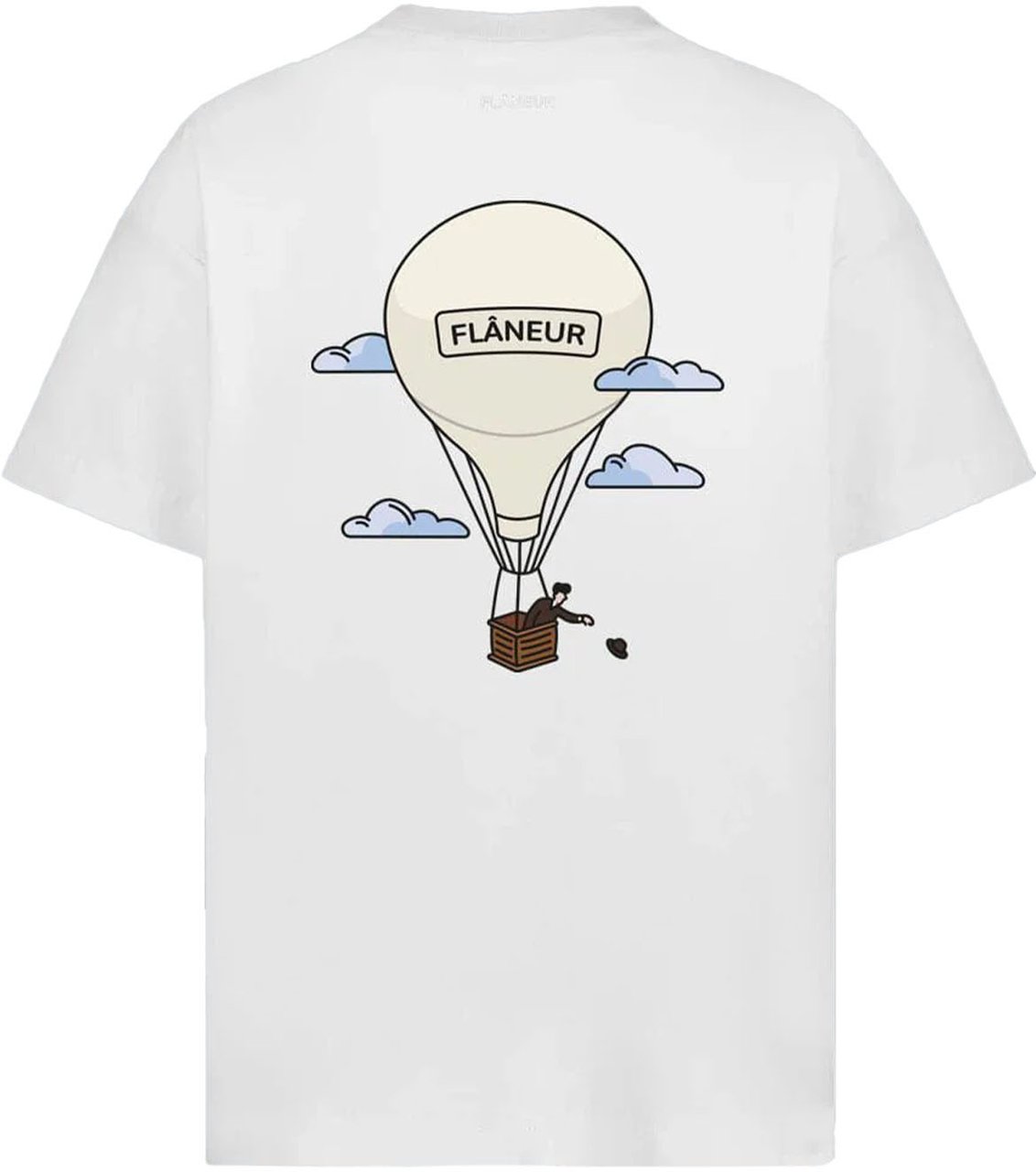 FLÂNEUR AÉRONAUTIQUE PRINT T-SHIRT WHITE Wit