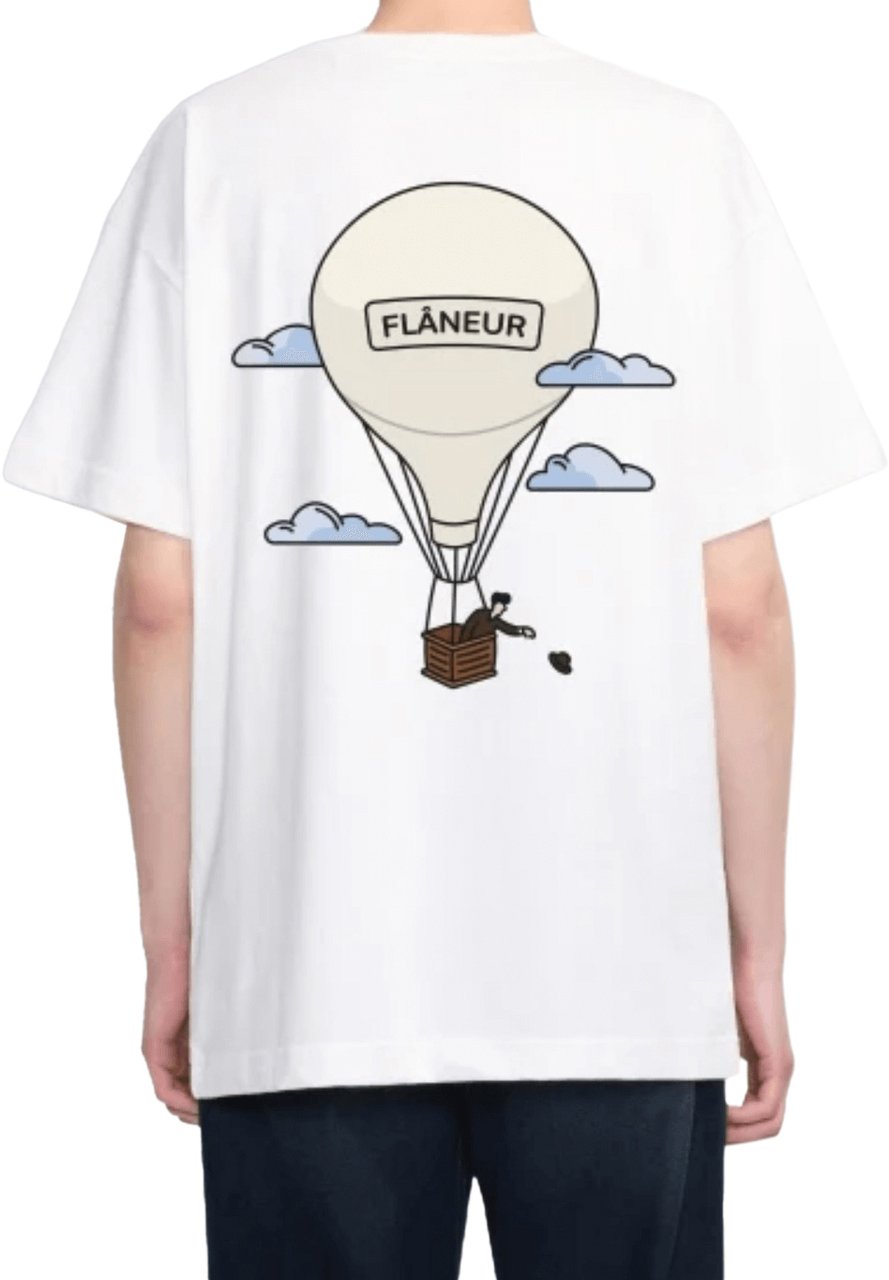 FLÂNEUR Aéronautique T-Shirt WHITE Wit