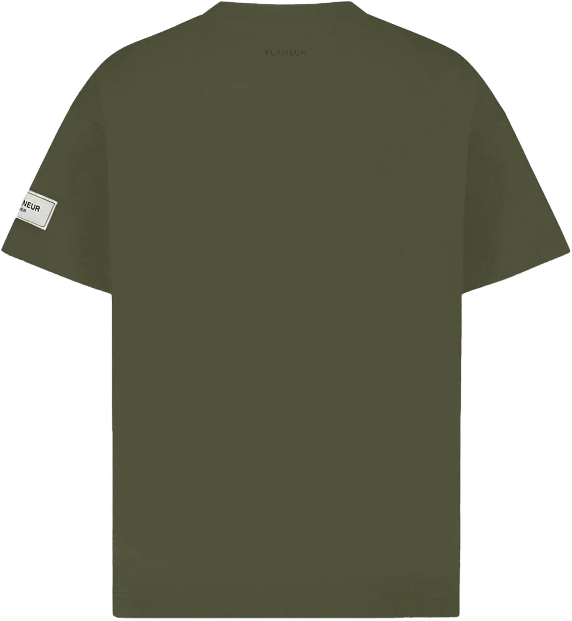 FLÂNEUR ATELIER LOGO T-SHIRT KHAKI Groen