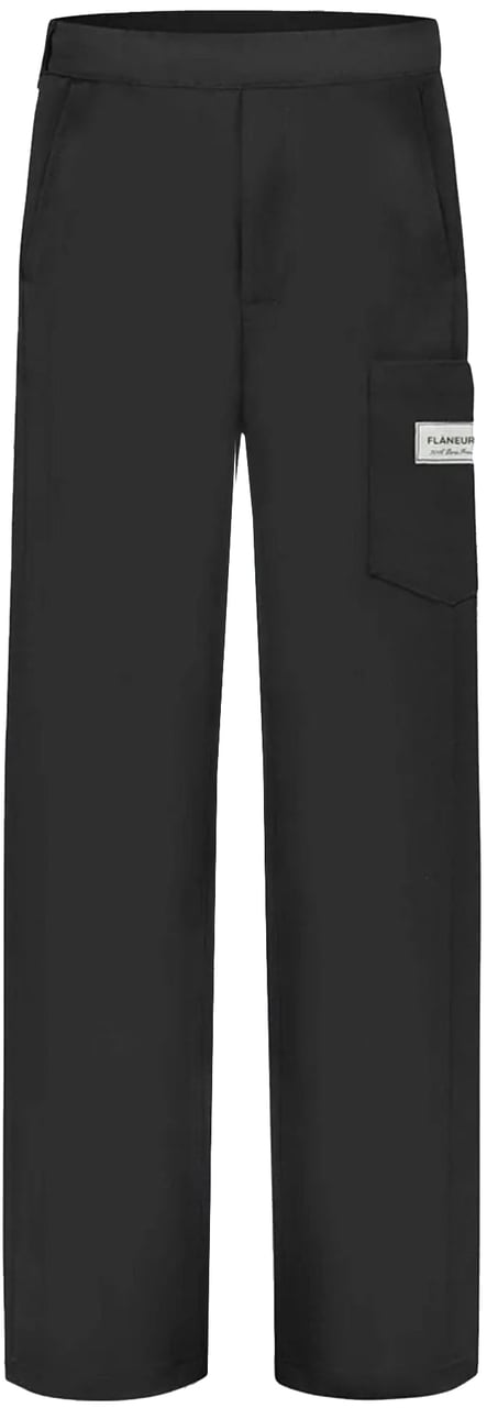 FLÂNEUR ATELIER TAILORED PANTS BLACK Zwart