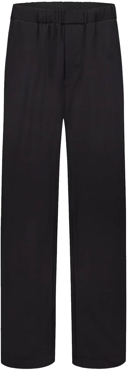 FLÂNEUR BADGE LOGO TECH PANTS BLACK Zwart