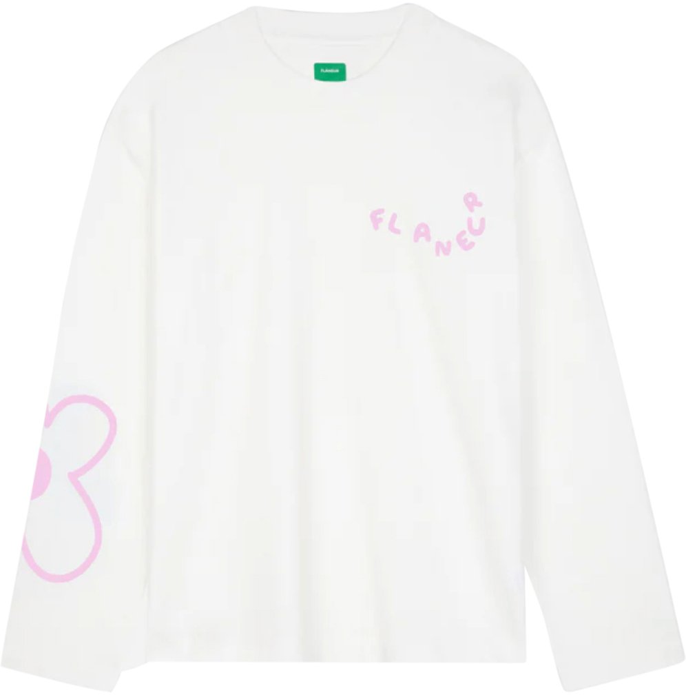 FLÂNEUR Blossom Long Sleeve WHITE Wit