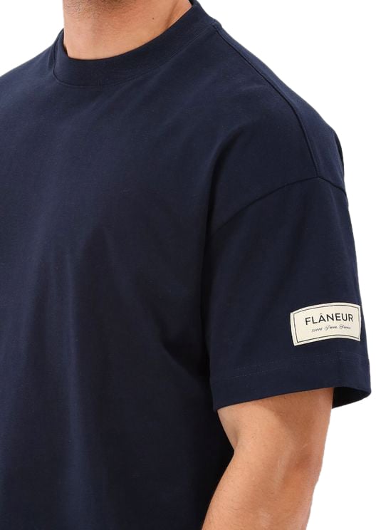 FLÂNEUR Flâneur T-Shirt Donkerblauw Atelier Blauw