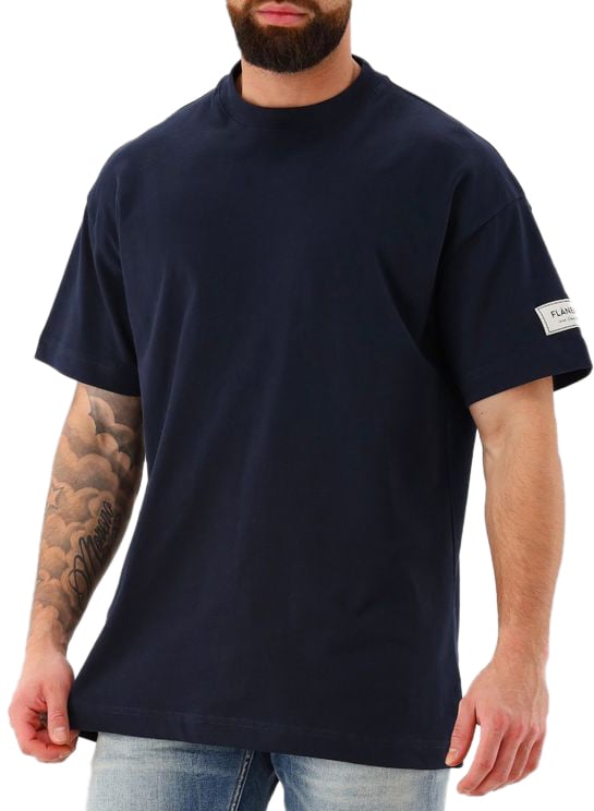 FLÂNEUR Flâneur T-Shirt Donkerblauw Atelier Blauw