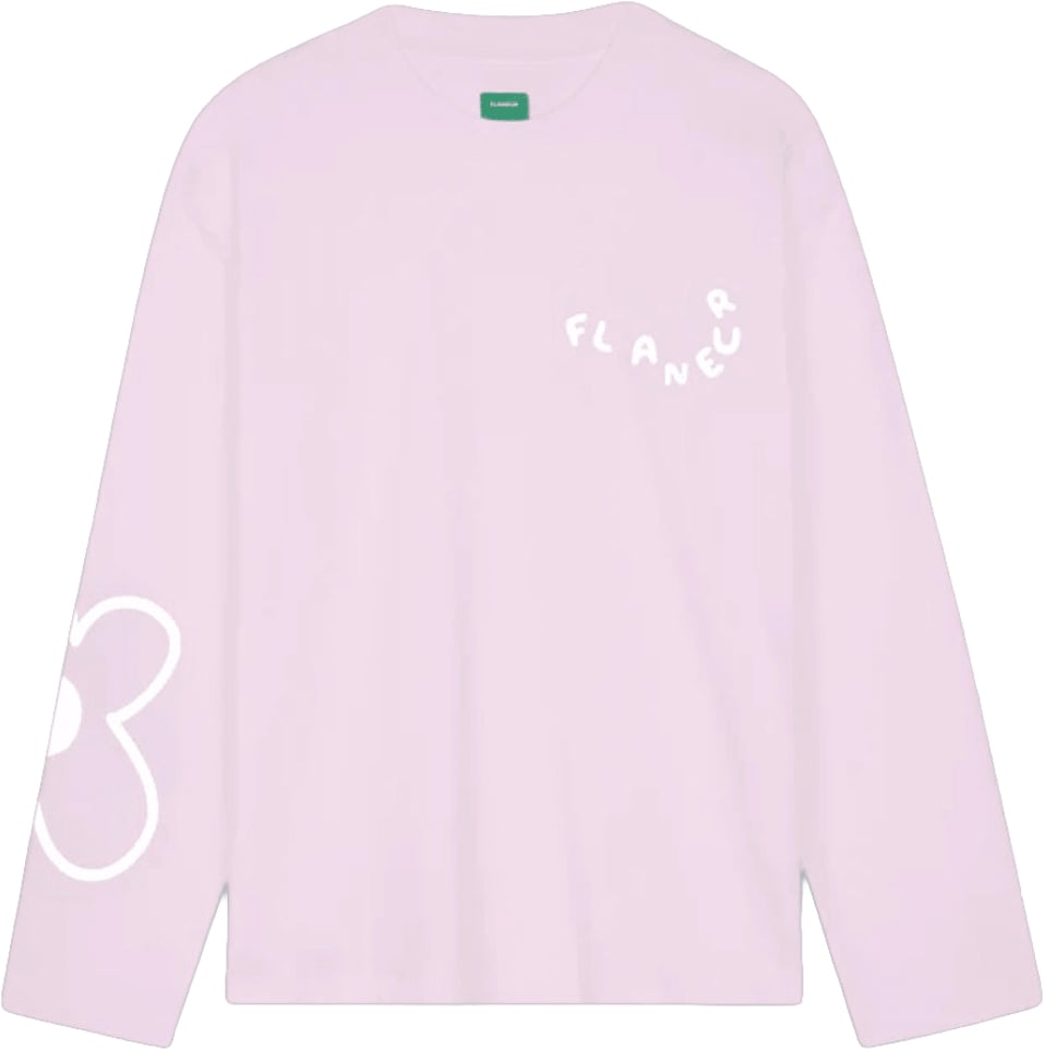 FLÂNEUR BLOSSOM LONG SLEEVE T-SHIRT Roze