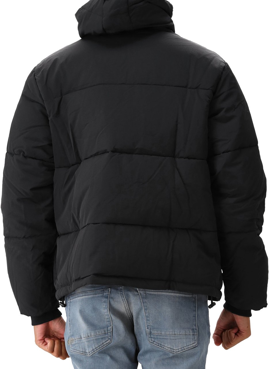 FLÂNEUR Flâneur Jas Zwart Signature Puffer Jacket Zwart