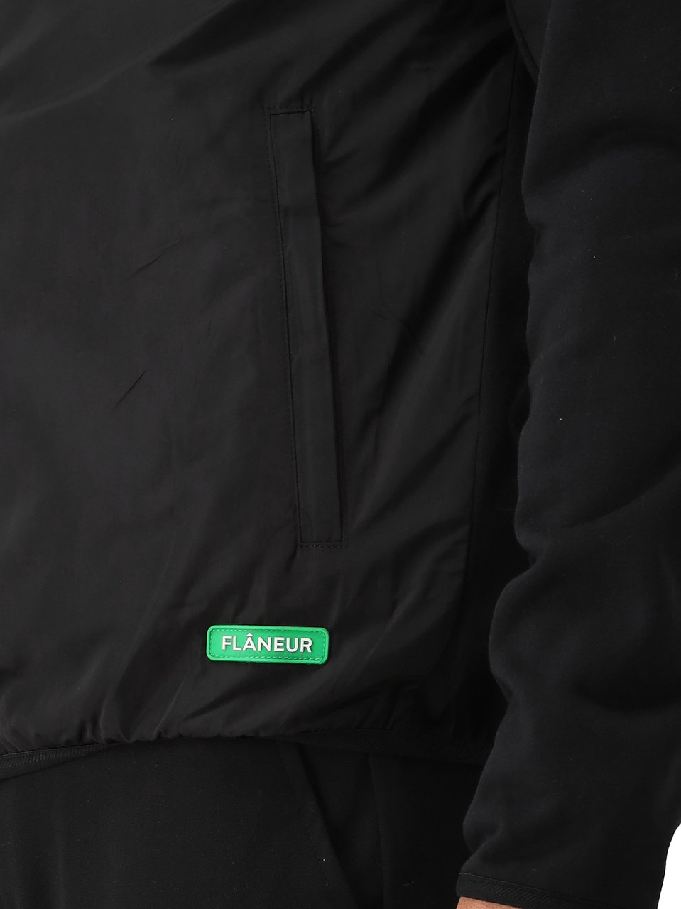 FLÂNEUR Flâneur Vest Zwart Badge Technical Zwart