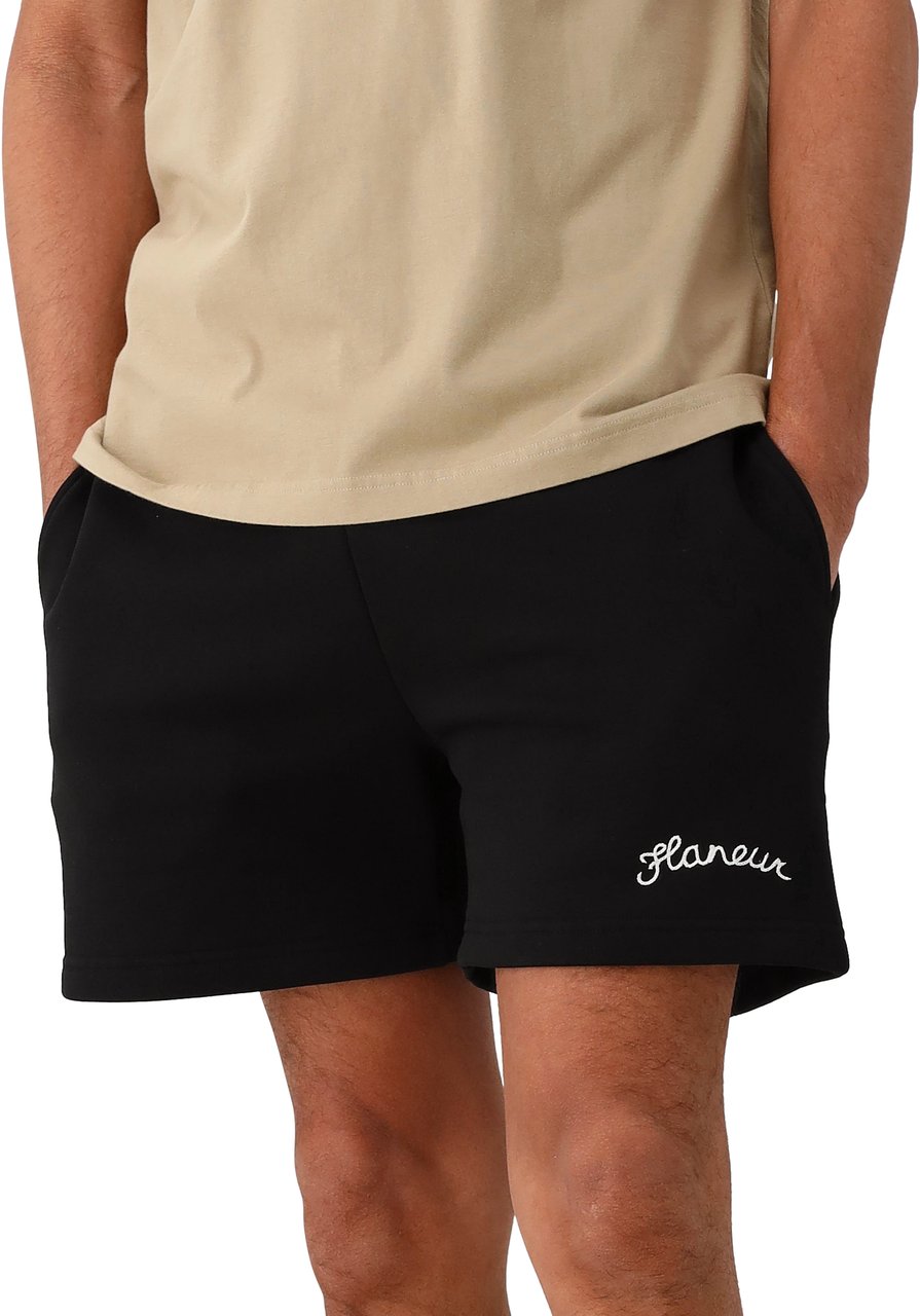 FLÂNEUR Flâneur Korte Broek Zwart Signature Zwart
