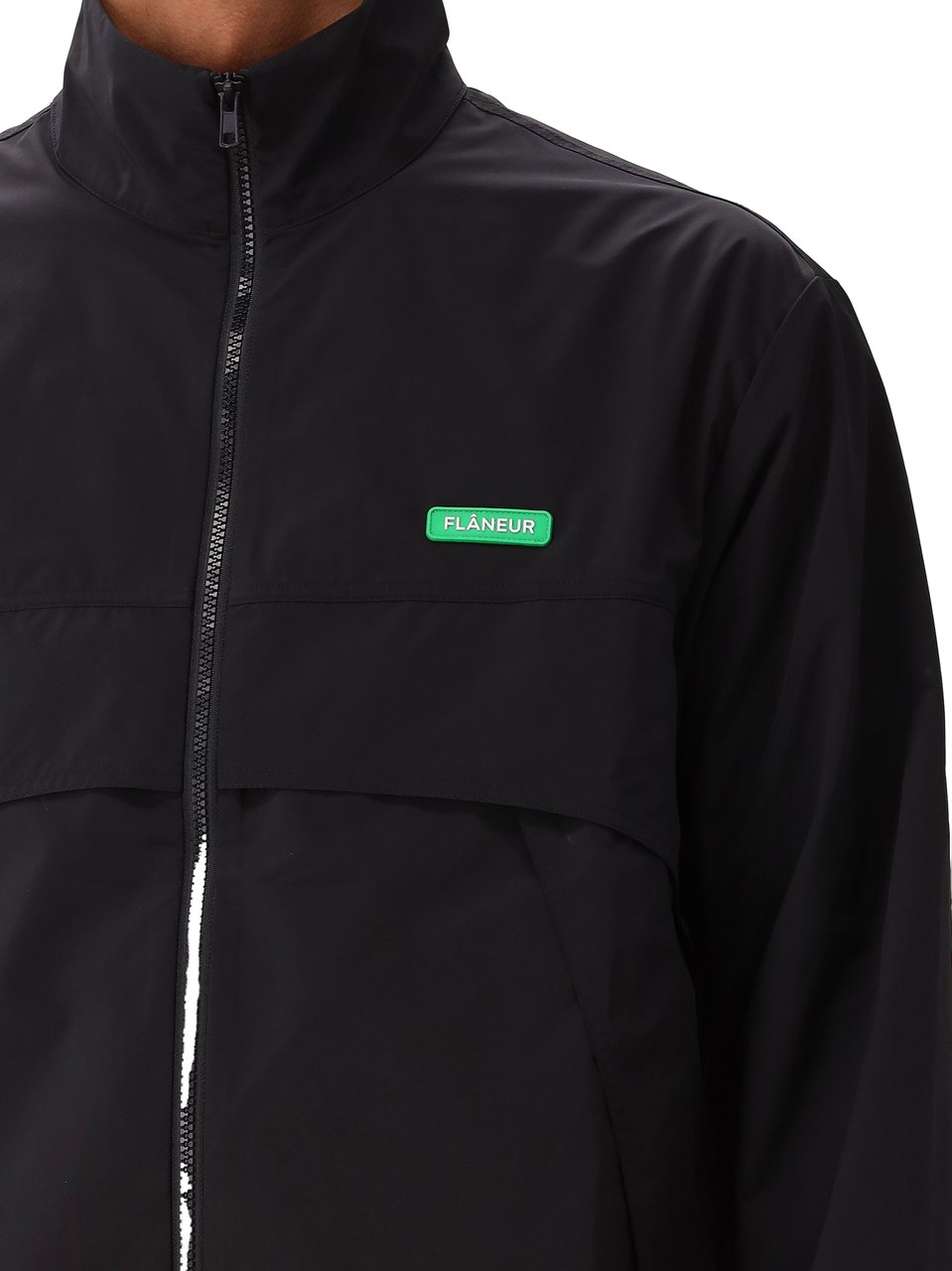 FLÂNEUR Flâneur Jas Zwart Badge Track Jacket Zwart