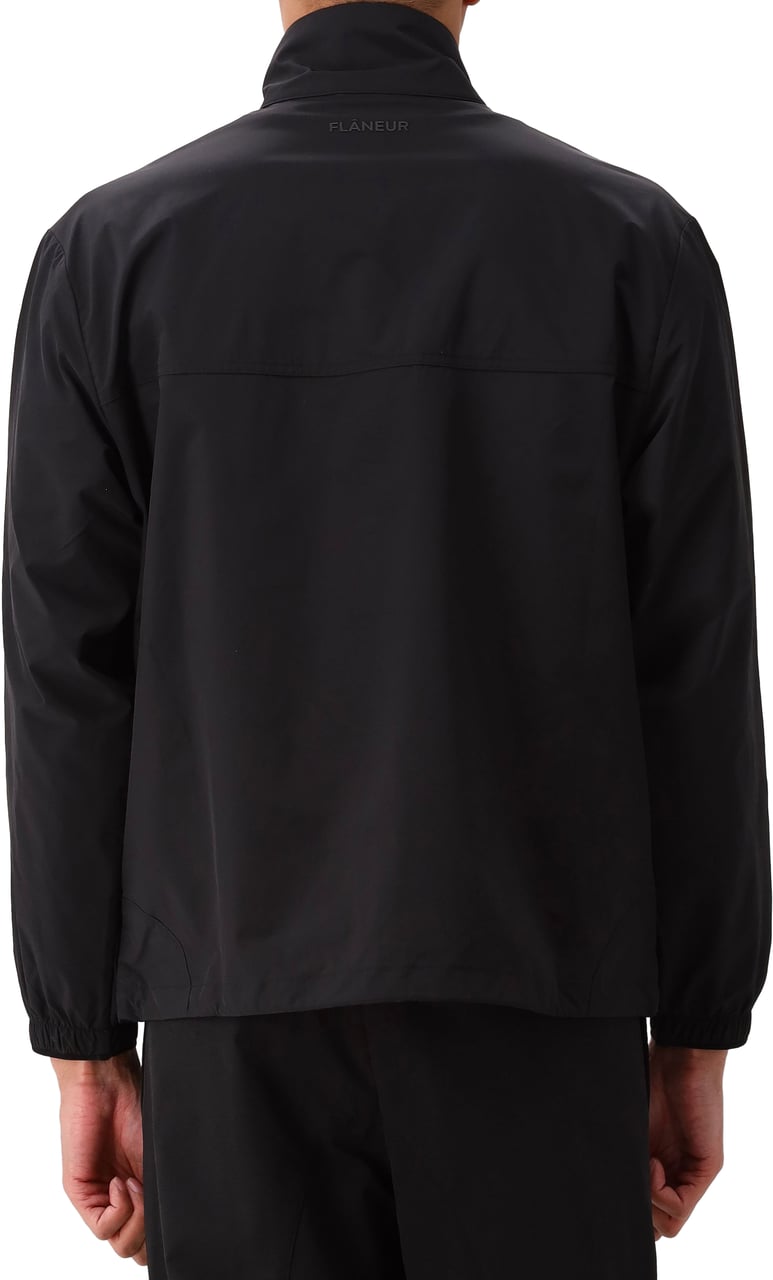 FLÂNEUR Flâneur Jas Zwart Badge Track Jacket Zwart