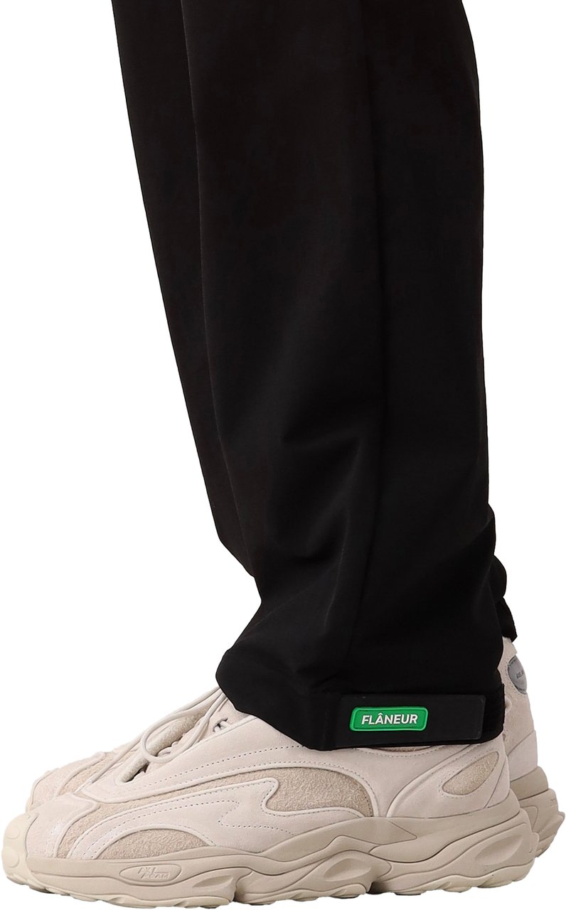 FLÂNEUR Flâneur Broek Badge Formal Tech Pants Zwart